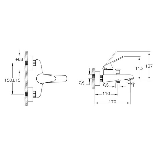 Artema Serenity A42913 Banyo Bataryası Krom - Görsel 4