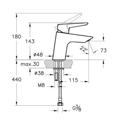 Artema Solid S A42440 Lavabo Bataryası - Görsel 2