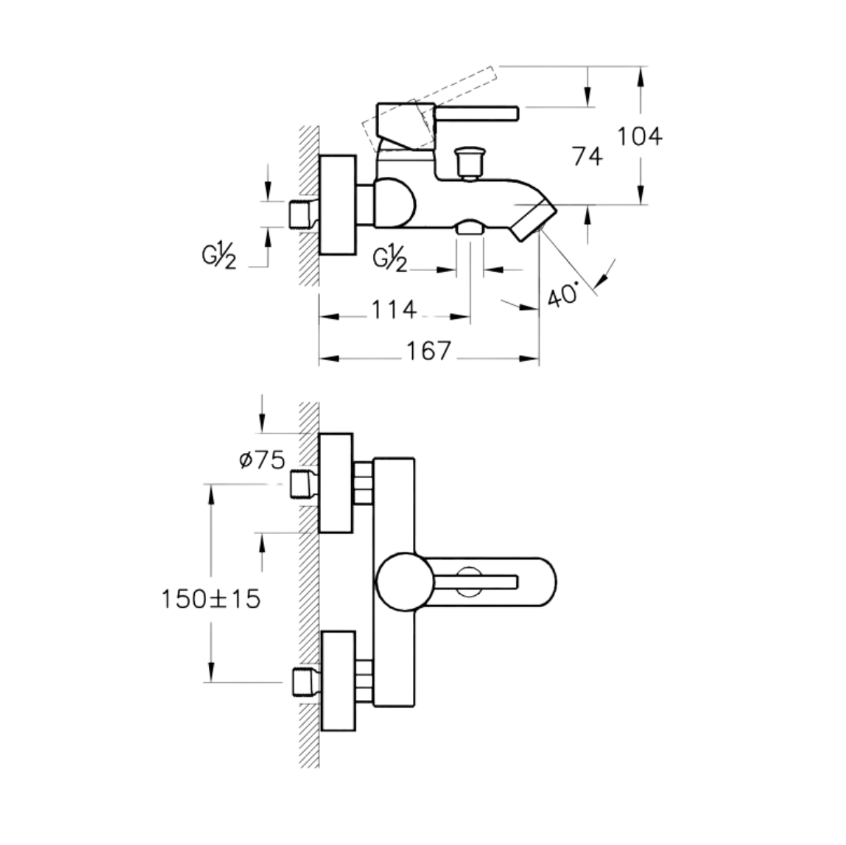 Artema Minimax S Krom Banyo Bataryası Modern Tasarım A41994 - Görsel 2