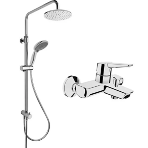 Artema Solid S Banyo Batarya + System Rain Ls25 Tepe Duş Kolonu