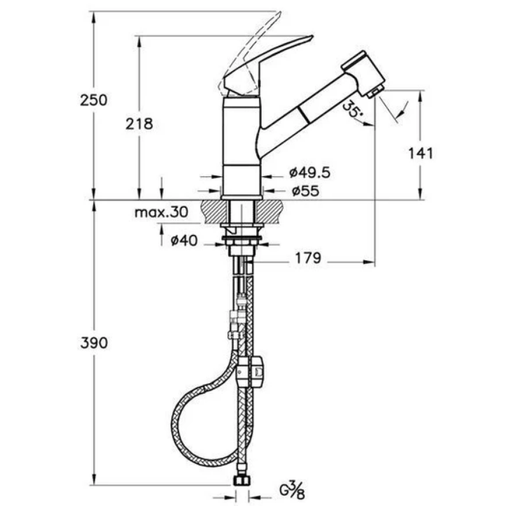 Artema Harmony Xl Pull-Out Eviye Bataryası A42147 - Görsel 2