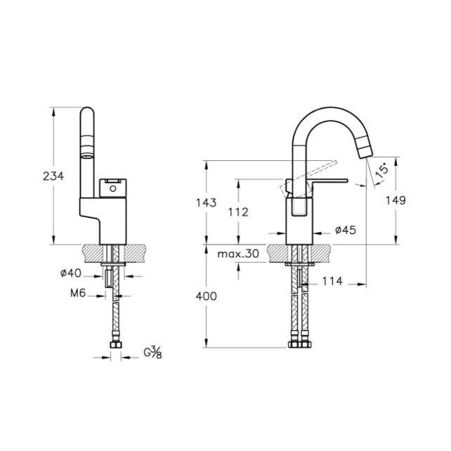 Artema Fold S A42534 Döner Kuğu Borulu Lavabo Bataryası - Görsel 2