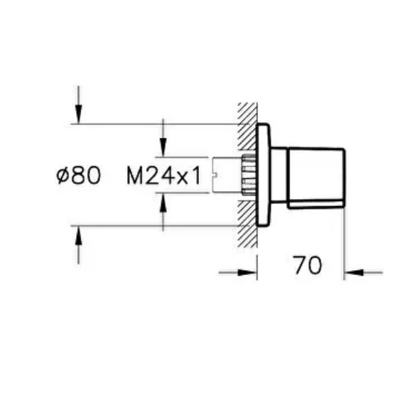 VİTRA ANKASTRE STOP VALF SIVA ÜSTÜ GRUBU A41461 - Görsel 2