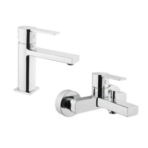 Artema Flo S Lavabo + Banyo Batarya Seti Krom