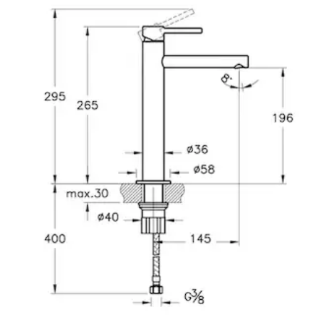 Vitra Origin Çanak Lavabo Bataryası Bakır A4255726 - Görsel 2